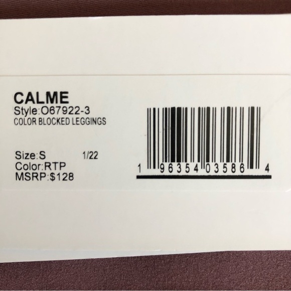 Johnny Was Calme Endurance Color Block Leggings NWT Small - Picture 11 of 12